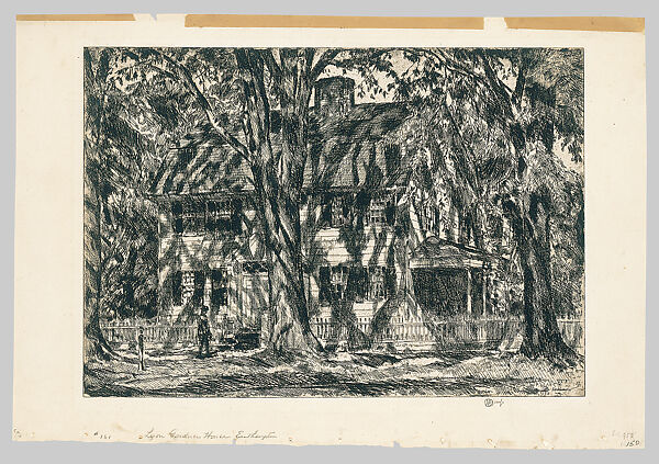 Lion Gardiner House, Easthampton, Childe Hassam (American, Dorchester, Massachusetts 1859–1935 East Hampton, New York), Etching; only state