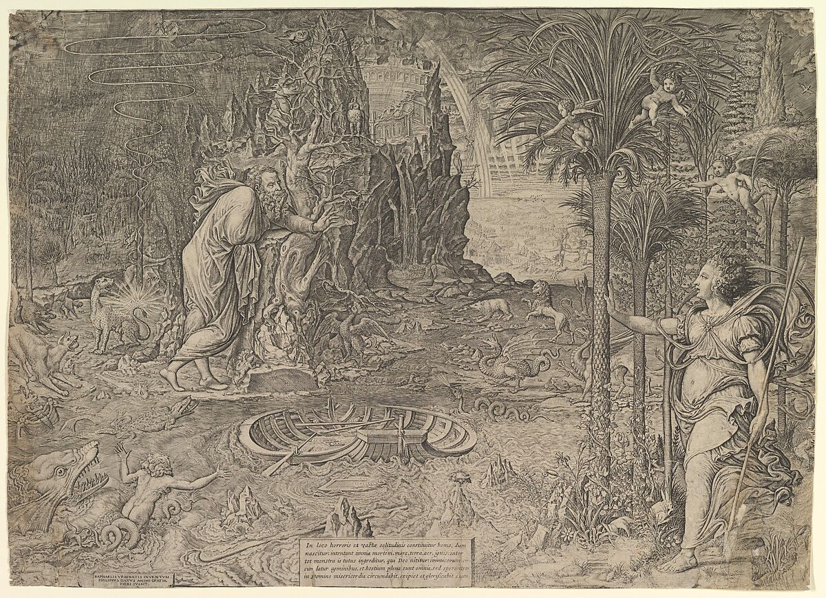 Allegory of Life, Giorgio Ghisi (Italian, Mantua ca. 1520–1582 Mantua), Engraving; sixth state of six (BLL) 