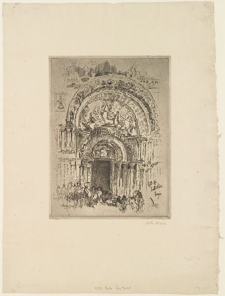 Porta San Marco, Venice, John Marin (American, Rutherford, New Jersey 1870–1953 Cape Split, Maine), Etching 