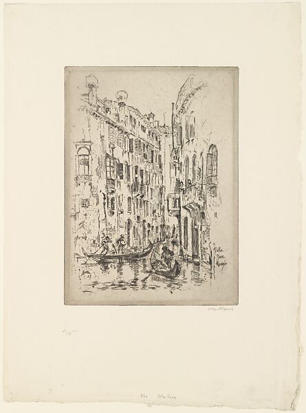 Della Fava, Venice, John Marin (American, Rutherford, New Jersey 1870–1953 Cape Split, Maine), Etching 