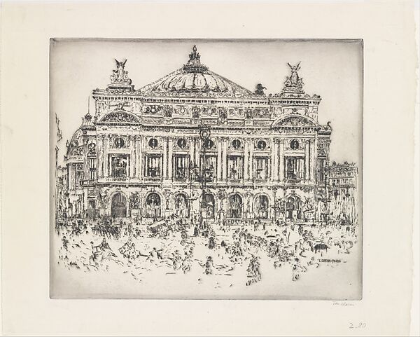 L'Opera, Paris, John Marin (American, Rutherford, New Jersey 1870–1953 Cape Split, Maine), Etching 