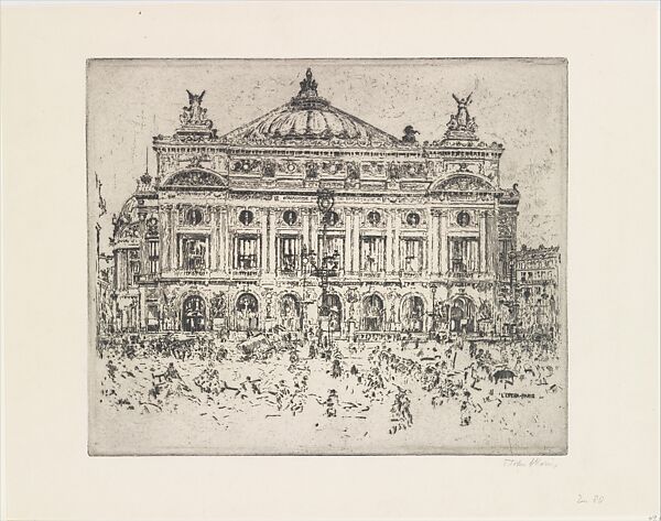 L'Opera, Paris, John Marin (American, Rutherford, New Jersey 1870–1953 Cape Split, Maine), Etching 