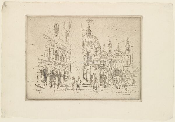 Piazzetta, S. Marco, John Marin (American, Rutherford, New Jersey 1870–1953 Cape Split, Maine), Etching 