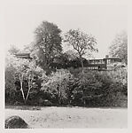 Exterior of Northome, from the lake, the summer residence of Mr. and Mrs. Francis W. Little in Wayzata, Minnesota, designed by Frank Lloyd Wright, 1912-1914