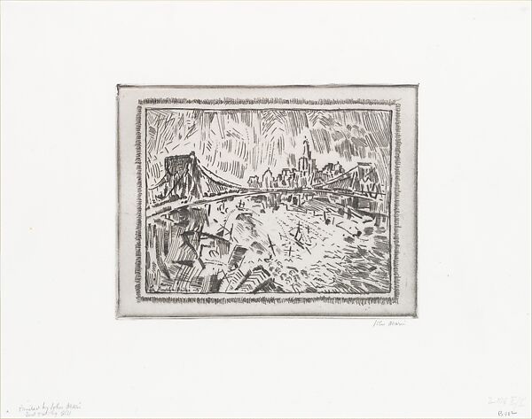 Woolworth Building (The Dance), John Marin (American, Rutherford, New Jersey 1870–1953 Cape Split, Maine), Etching; first state of two
