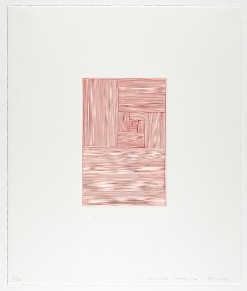 nine prints, James Siena (American, born Oceanside, California, 1957), Etching and engraving