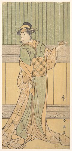 Osagawa Tsuneyo as a Woman Standing in a Room