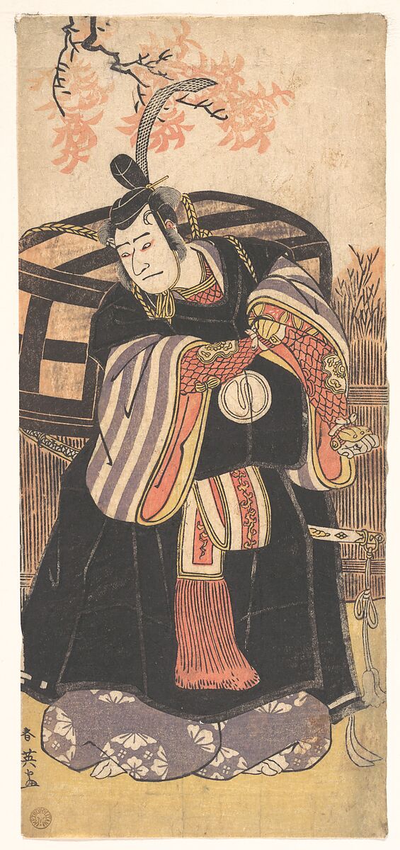 The Actor Third Sawamura Sojuro as a Man of High Position, Katsukawa Shun&#39;ei 勝川春英 (Japanese, 1762–1819), Woodblock print; ink and color on paper, Japan 
