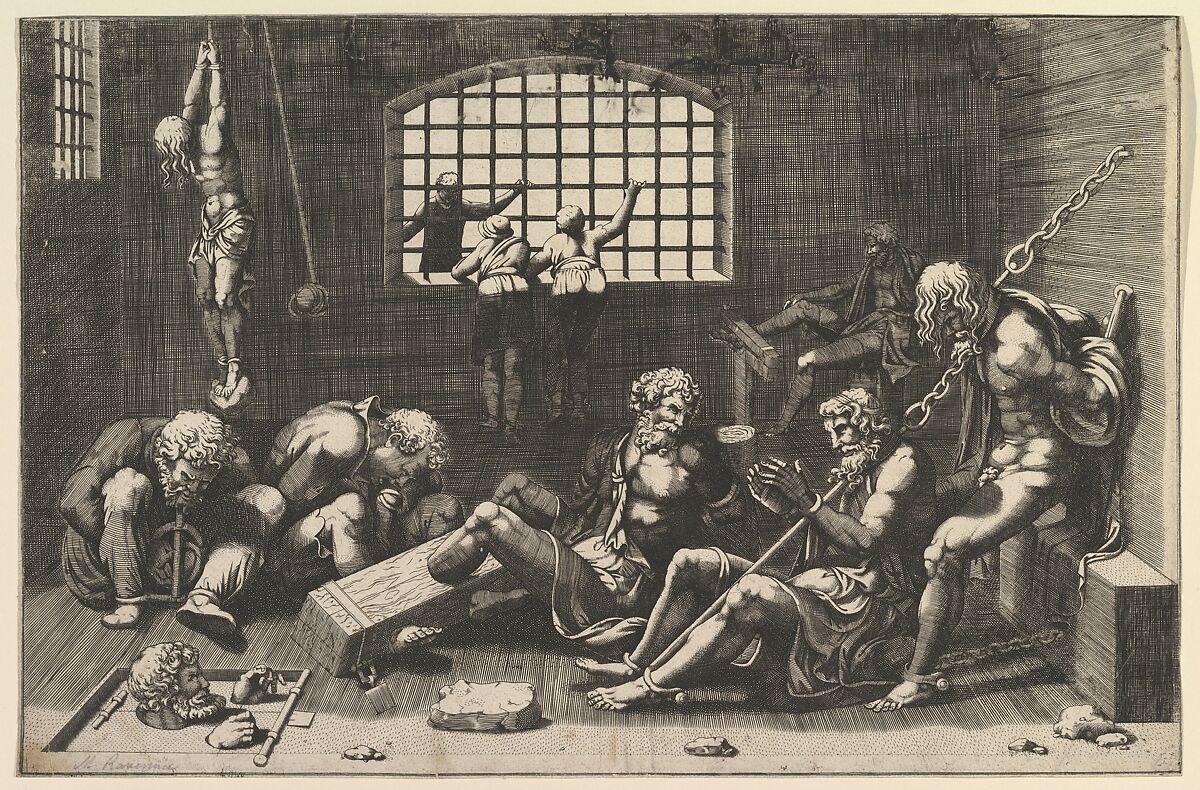 The Prison, Anonymous, Italian, 16th century, Engraving; copy 