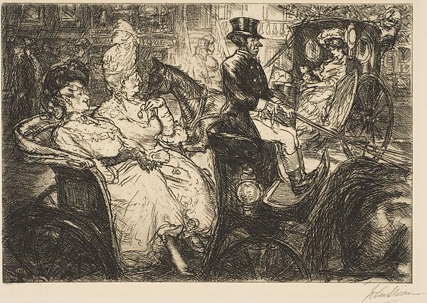 Fifth Avenue Critics, John Sloan (American, Lock Haven, Pennsylvania 1871–1951 Hanover, New Hampshire), Etching 