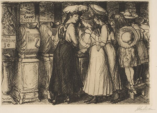 Fun, One Cent, from "New York City Life", John Sloan (American, Lock Haven, Pennsylvania 1871–1951 Hanover, New Hampshire), Etching 