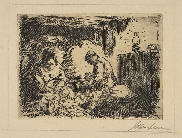 Rag Pickers, John Sloan (American, Lock Haven, Pennsylvania 1871–1951 Hanover, New Hampshire), Etching 