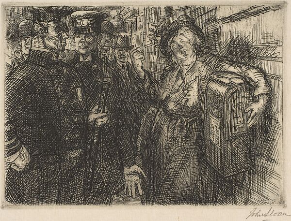 Mars and Bacchante, John Sloan (American, Lock Haven, Pennsylvania 1871–1951 Hanover, New Hampshire), Etching 