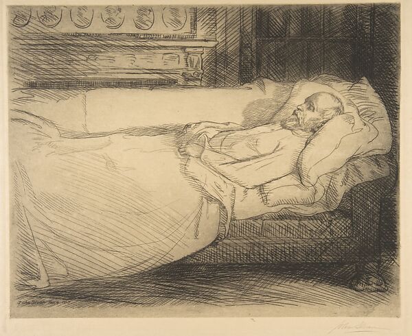 Silence, John Sloan (American, Lock Haven, Pennsylvania 1871–1951 Hanover, New Hampshire), Etching 