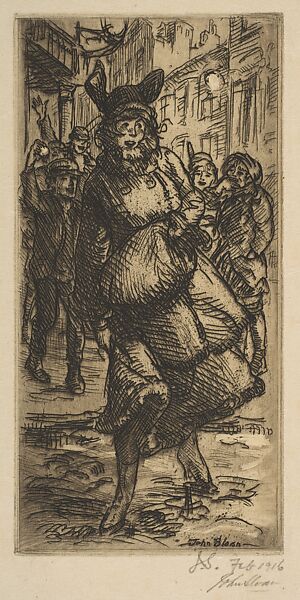 Growing up in Greenwich Village, John Sloan (American, Lock Haven, Pennsylvania 1871–1951 Hanover, New Hampshire), Etching 
