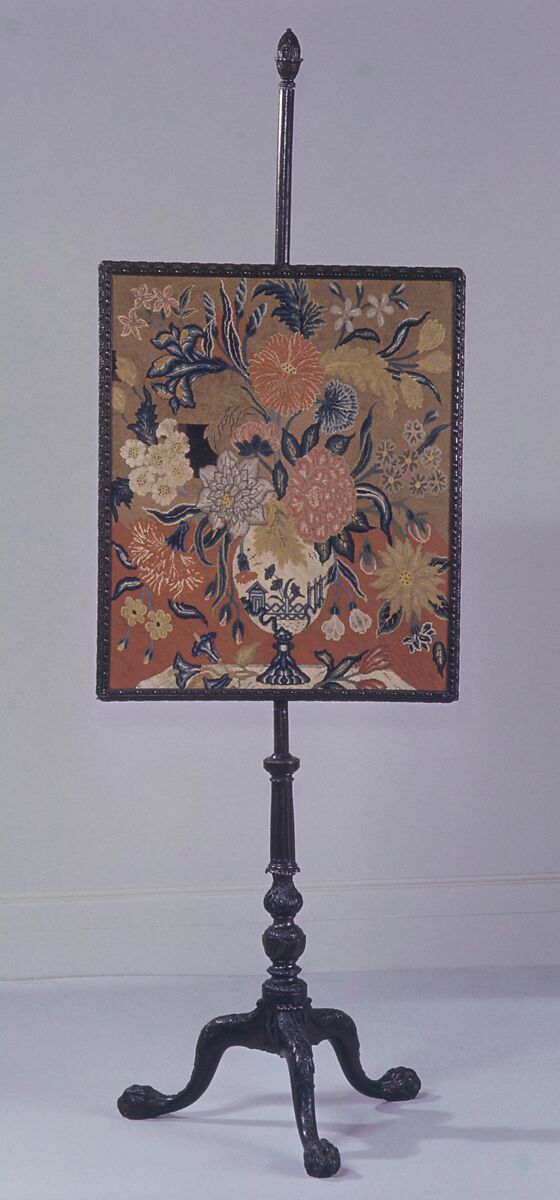 Firescreen, Thomas Affleck (1740–1795), Mahogany, walnut, brass, American