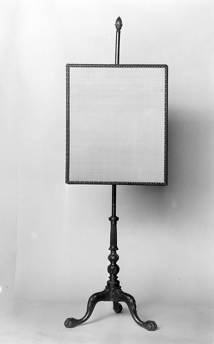 Firescreen, Thomas Affleck (1740–1795), Mahogany, walnut, brass, American