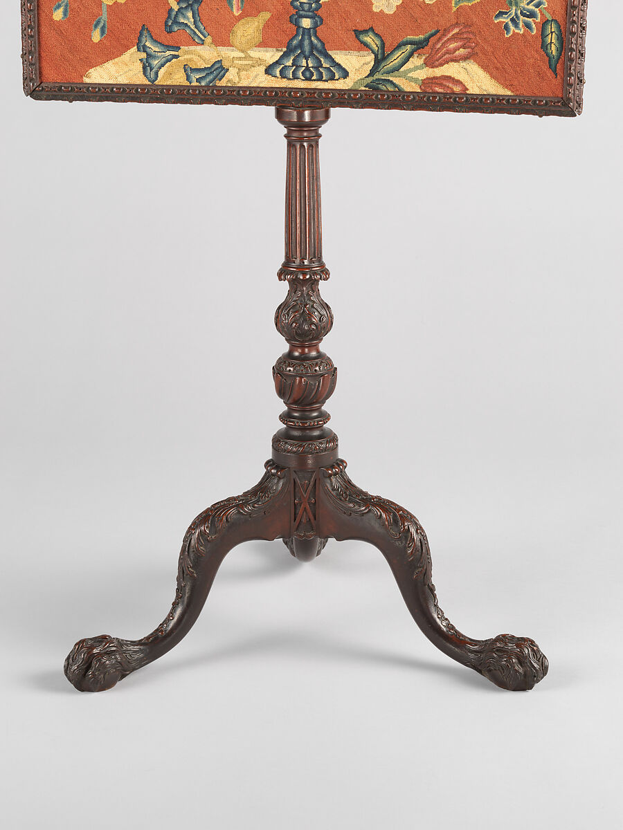 Firescreen, Thomas Affleck (1740–1795), Mahogany, walnut, brass, American