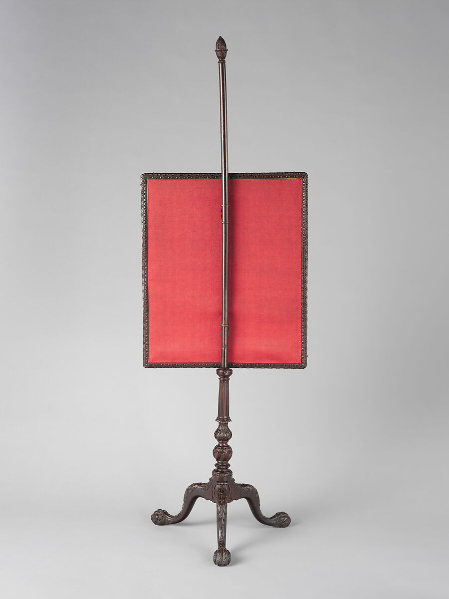Firescreen, Thomas Affleck (1740–1795), Mahogany, walnut, brass, American