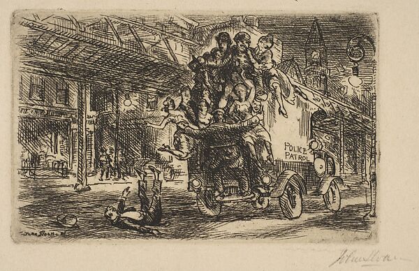 Patrol Party, John Sloan (American, Lock Haven, Pennsylvania 1871–1951 Hanover, New Hampshire), Etching 