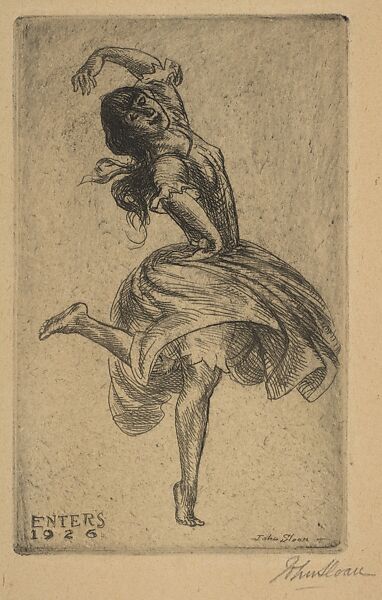 "Contre Danse", John Sloan (American, Lock Haven, Pennsylvania 1871–1951 Hanover, New Hampshire), Etching 