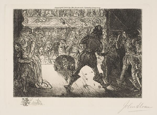 Dodichet's Debut A Failure, John Sloan (American, Lock Haven, Pennsylvania 1871–1951 Hanover, New Hampshire), Etching 