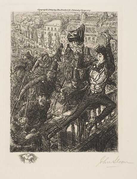 Rossignol's Merry Suicide, John Sloan (American, Lock Haven, Pennsylvania 1871–1951 Hanover, New Hampshire), Etching 