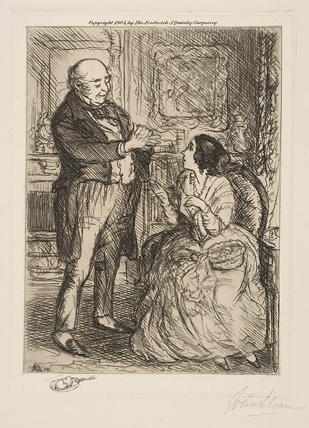An Offer of Marriage, John Sloan (American, Lock Haven, Pennsylvania 1871–1951 Hanover, New Hampshire), Etching 