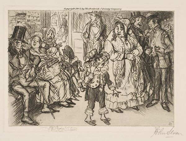 The Bus Office, John Sloan (American, Lock Haven, Pennsylvania 1871–1951 Hanover, New Hampshire), Etching 