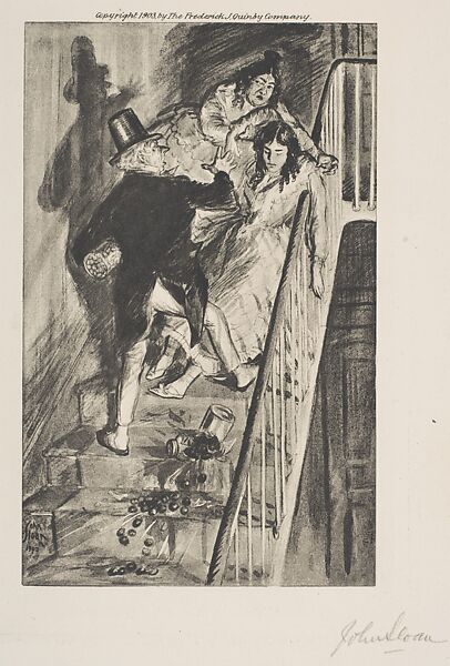 Adelaide Faints, John Sloan (American, Lock Haven, Pennsylvania 1871–1951 Hanover, New Hampshire), Photogravure 