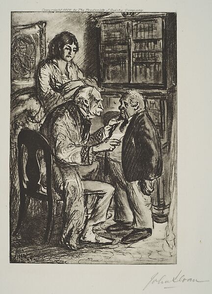 The Old Captain and His Old Cabin Boy, John Sloan (American, Lock Haven, Pennsylvania 1871–1951 Hanover, New Hampshire), Photogravure 