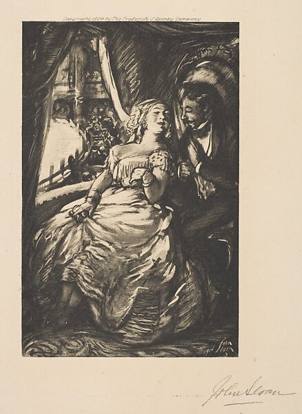 Madame Dubotte and Callé at the Theatre, John Sloan (American, Lock Haven, Pennsylvania 1871–1951 Hanover, New Hampshire), Photogravure 