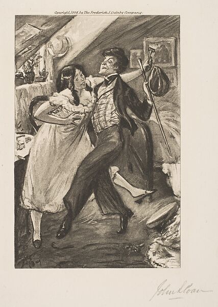 Dodichet and the Dancing Girl, John Sloan (American, Lock Haven, Pennsylvania 1871–1951 Hanover, New Hampshire), Photogravure 