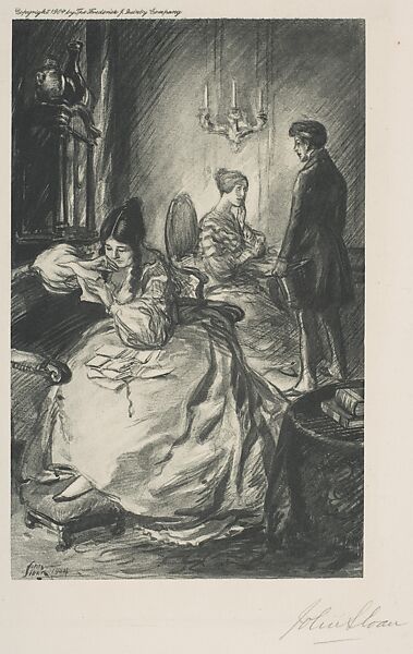 Love Letters, John Sloan (American, Lock Haven, Pennsylvania 1871–1951 Hanover, New Hampshire), Photogravure 