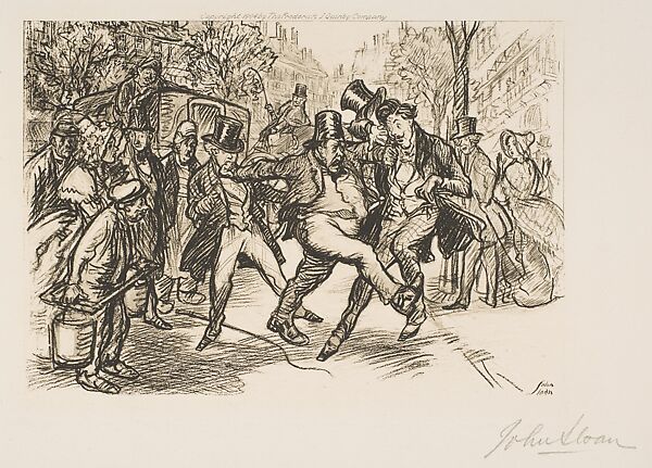 The Enraged Coachman, John Sloan (American, Lock Haven, Pennsylvania 1871–1951 Hanover, New Hampshire), Photogravure 