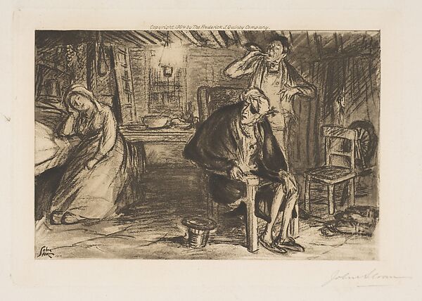 The Count's Valet Empties the Bottle, John Sloan (American, Lock Haven, Pennsylvania 1871–1951 Hanover, New Hampshire), Photogravure 