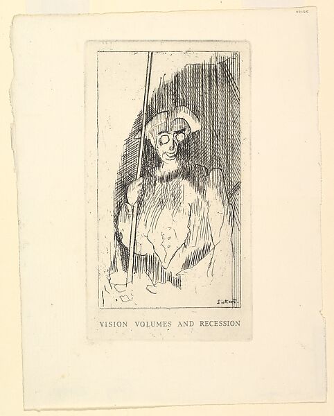 Vision, Volumes and Recession, Walter Richard Sickert (British, Munich 1860–1942 Bathampton, Somerset), Etching; second state 