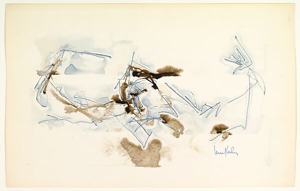 Landfall, Lewis Kesling (American, Hollidays Cove, West Virginia 1930–2003 Monterey, California), Watercolor and ballpoint pen 