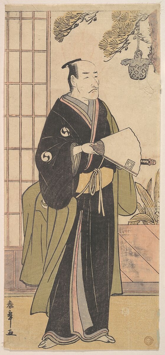 The Fifth Ichikawa Danjuro in the Role of Oboshi Yuranosuke, Katsukawa Shunshō　勝川春章 (Japanese, 1726–1792), Woodblock print (nishiki-e); ink and color on paper, Japan 