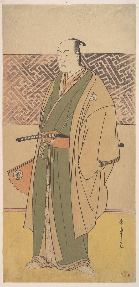 The Fourth Matsumoto Koshiro in the Role of Oboshi Yuranosuke, Katsukawa Shunshō　勝川春章 (Japanese, 1726–1792), Woodblock print (nishiki-e); ink and color on paper, Japan 