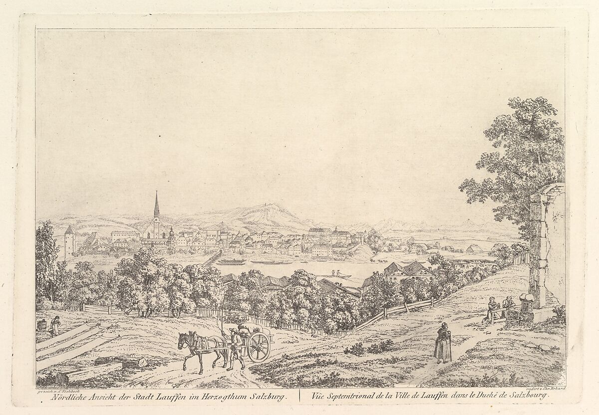 Paths in the Dukedom of Salzburg, Johann Christoph Erhard (German, Nuremberg 1795–1822 Rome), Etching; second state 