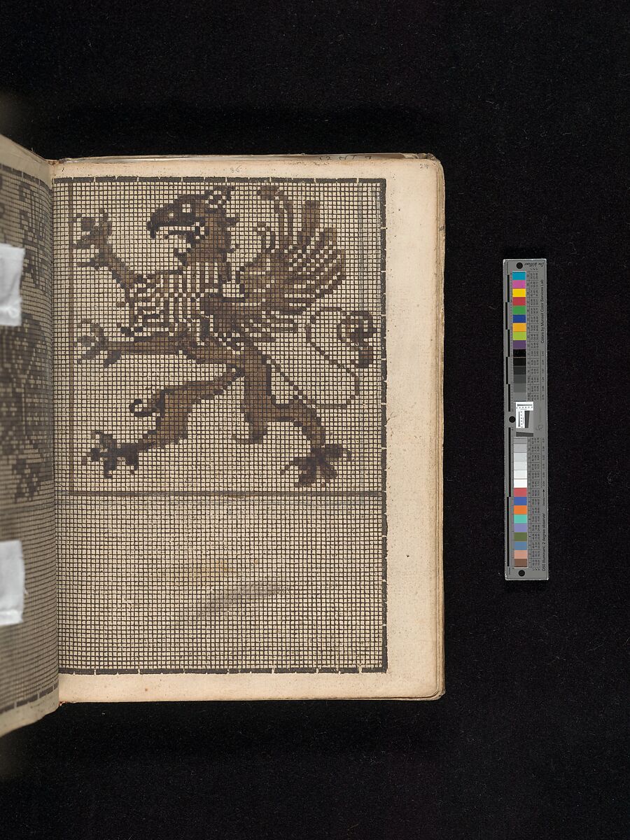Manuscript album of designs for lace and embroidery, Anonymous, German, 16th century, Woodcut, ms