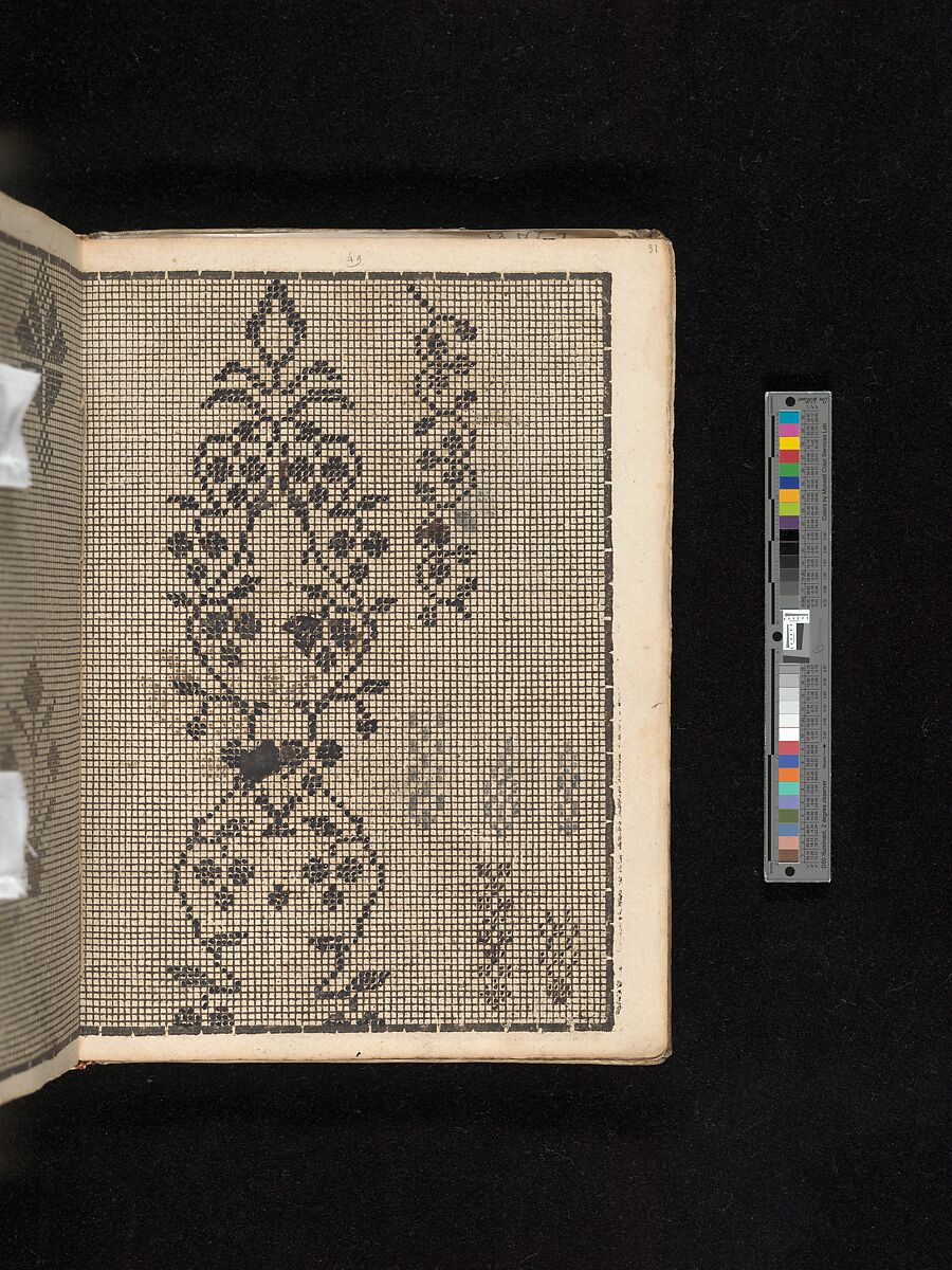 Manuscript album of designs for lace and embroidery, Anonymous, German, 16th century, Woodcut, ms