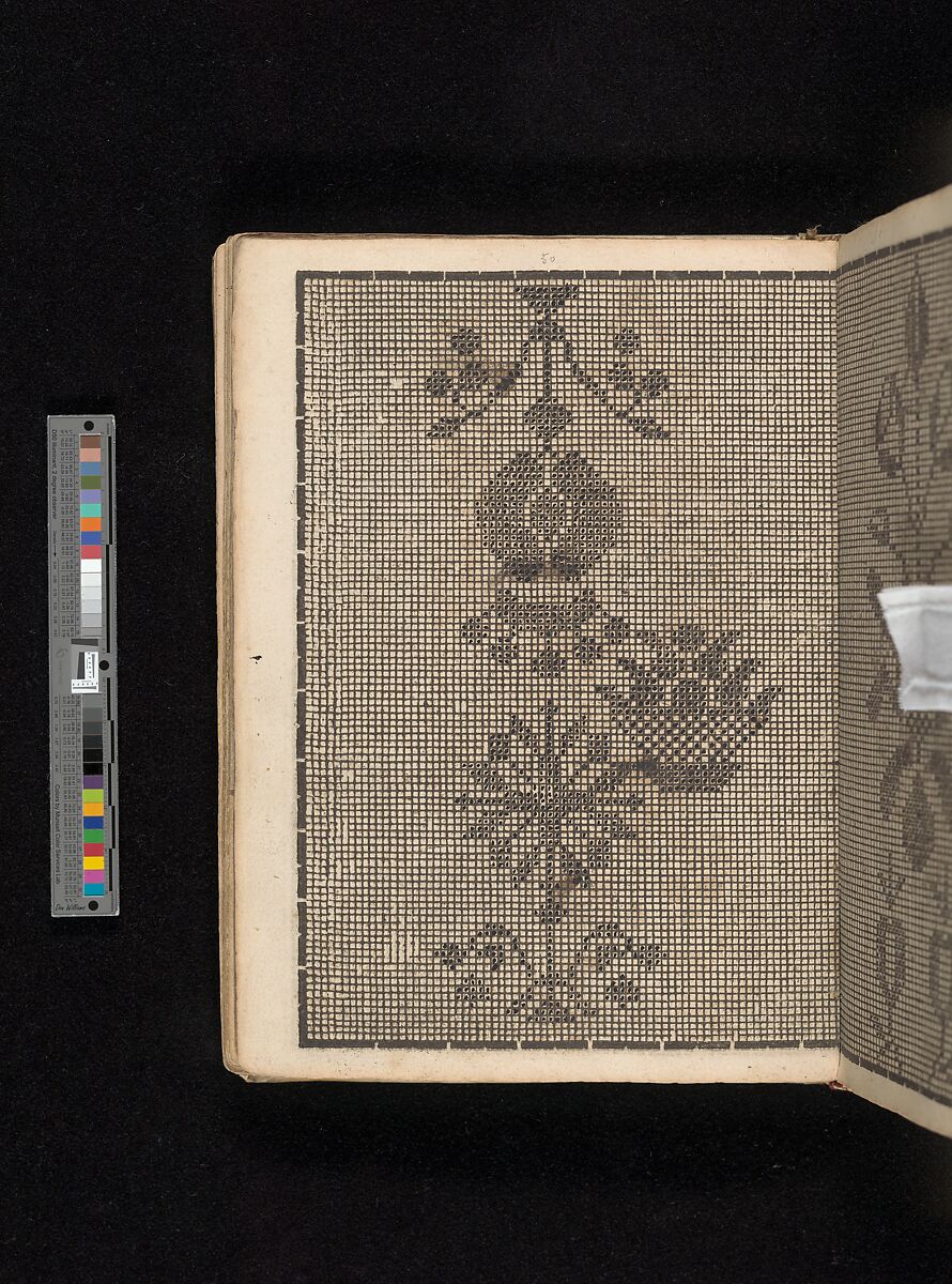 Manuscript album of designs for lace and embroidery, Anonymous, German, 16th century, Woodcut, ms