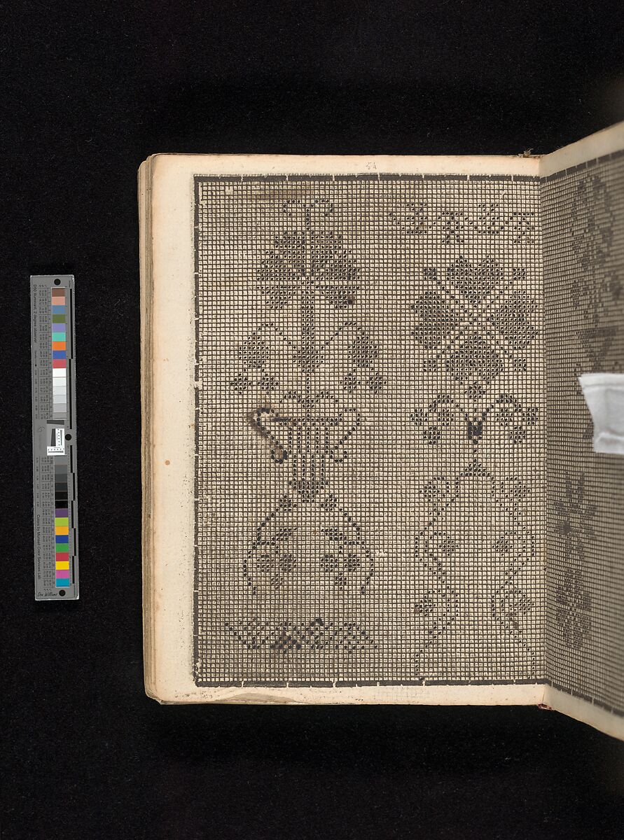 Manuscript album of designs for lace and embroidery, Anonymous, German, 16th century, Woodcut, ms