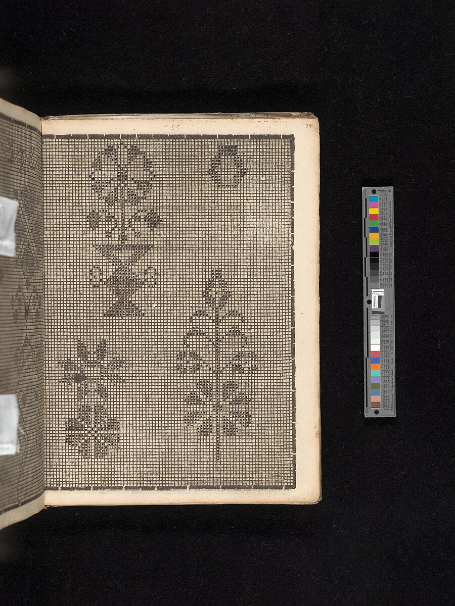 Manuscript album of designs for lace and embroidery, Anonymous, German, 16th century, Woodcut, ms