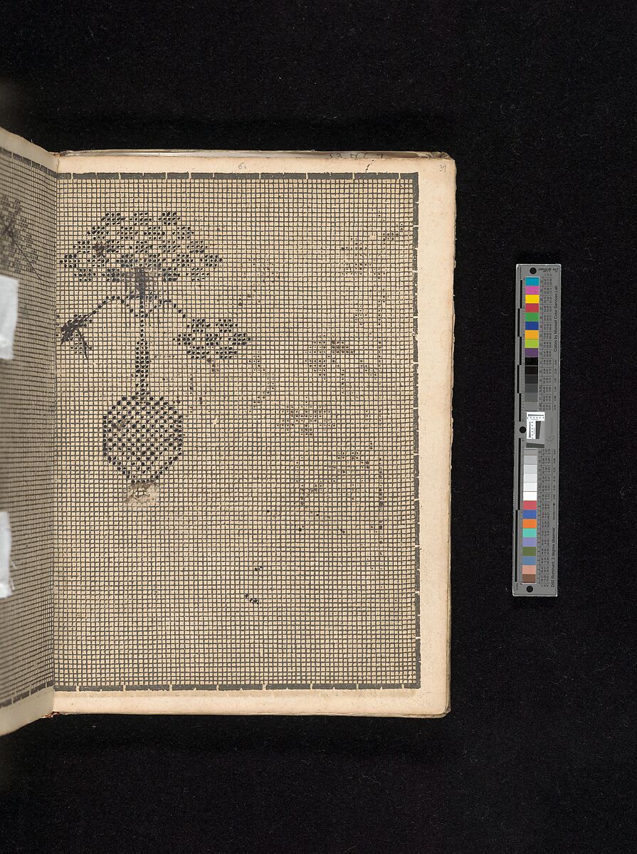 Manuscript album of designs for lace and embroidery, Anonymous, German, 16th century, Woodcut, ms