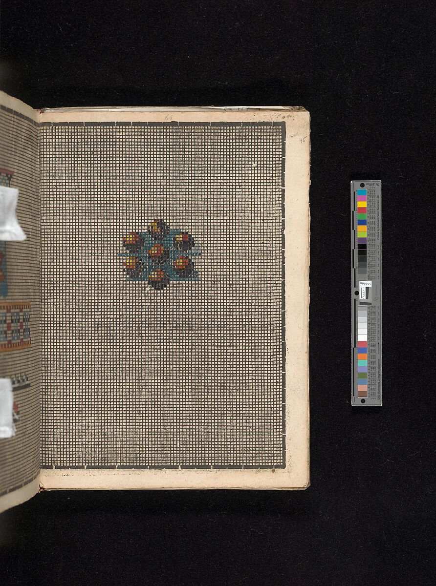 Manuscript album of designs for lace and embroidery, Anonymous, German, 16th century, Woodcut, ms