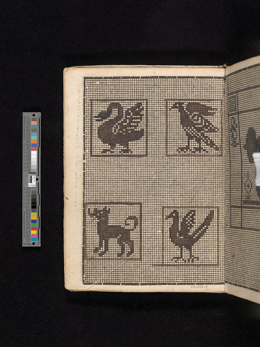 Manuscript album of designs for lace and embroidery, Anonymous, German, 16th century, Woodcut, ms