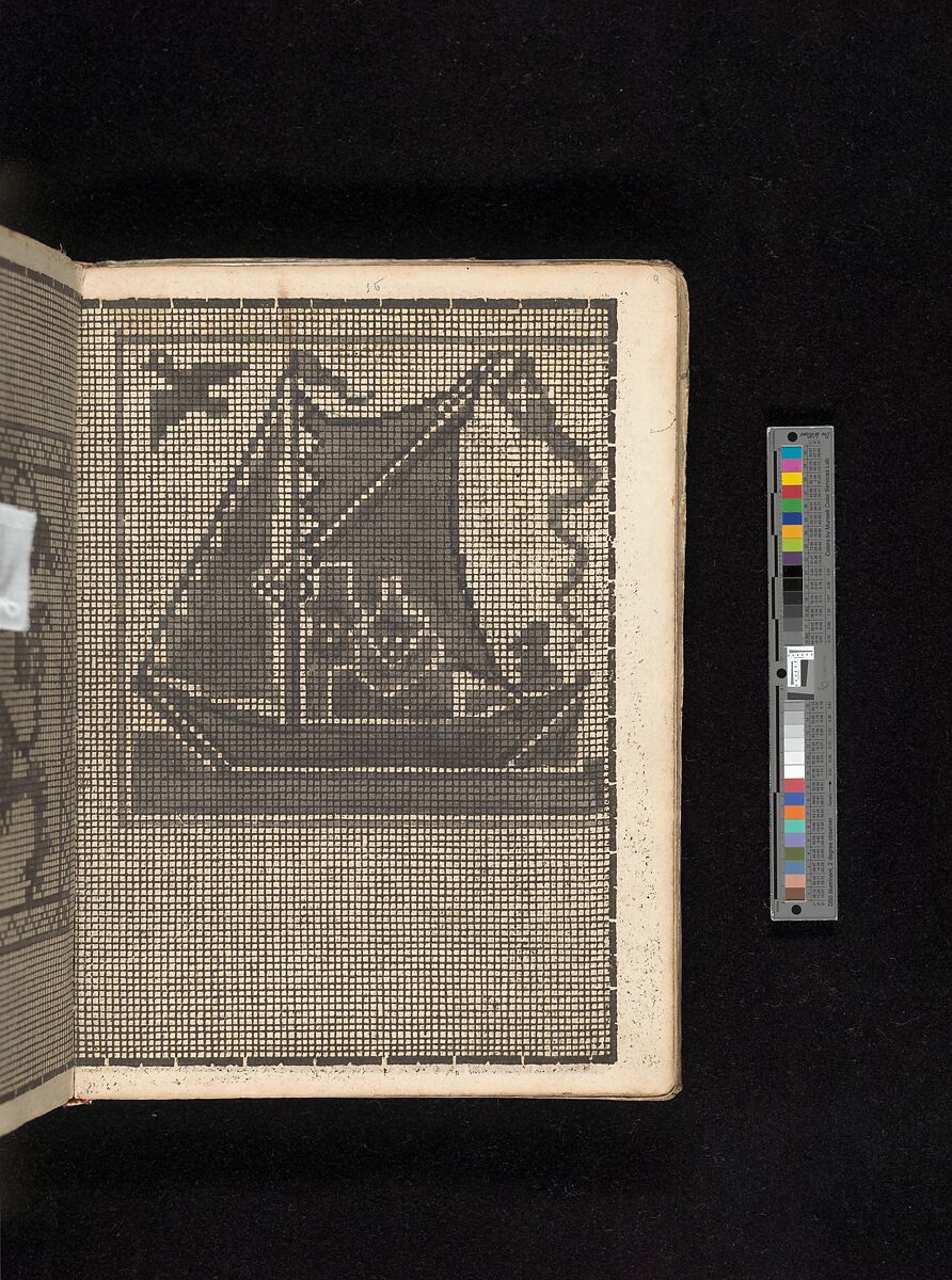 Manuscript album of designs for lace and embroidery, Anonymous, German, 16th century, Woodcut, ms